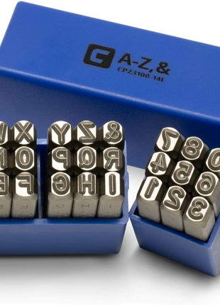 Capri Tools Professional 1/4 in. Letter and Number Stamp Set, 36-Piece
