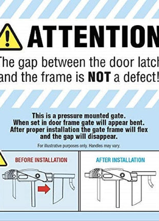 Regalo Safety 29"-38.5" Easy Step Baby Gate, Bottom of Stairs & Doorways