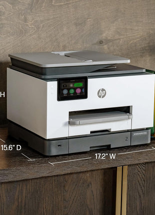 HP OfficeJet Pro 9135e Wireless All-in-One Color Inkjet Printer, Print, scan, copy, fax, ADF, Duplex printing best-for-office, 3 month Instant Ink trial included, AI-enabled (404M0A)