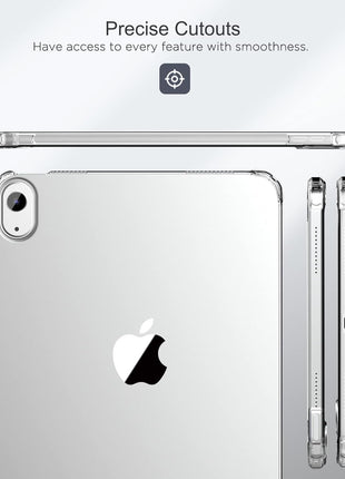 MoKo Clear Case for iPad (A16) 11th Generation 2025, Clear | for iPad 10th Gen 10.9 inch 2022, Light Soft TPU Anti-Scratch Ultra Clear Cover, Shockproof Transparent Flexible Back Cover