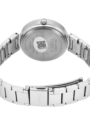 TIMEX Silver Round Dial Analog Women's Watch - TWEL18730