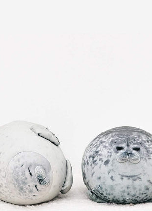 MerryXD Chubby Blob Seal Pillow,Stuffed Cotton Plush Animal Toy Cute Ocean Small(13 in)