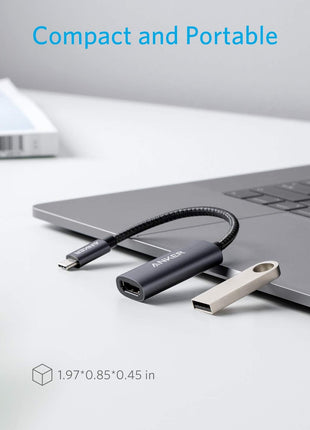 Anker USB C to HDMI Adapter (4K@60Hz), 310 USB-C Adapter (4K HDMI), for MacBook Pro, MacBook Air, iPad Pro, Pixelbook, XPS, Galaxy, and More(Compatible with Thunderbolt 3 Ports)