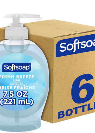 Softsoap Liquid Hand Soap, Fresh Breeze - 7.5 Fl Oz (Pack of 6)