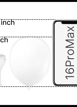 PartyWoo Balloons, 50 pcs 5 Inch Matte White Balloons, for Balloon Garland or Balloon Arch as Party Decorations, Wedding Decorations, Neutral Baby Shower Decorations, White Y13