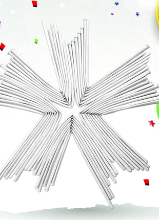100Pcs 260 Balloons White Long Balloons for Balloon Garland Thickening Skinny Latex Twisting Balloon for Animals Modeling Christmas Birthday Wedding Party Decorations