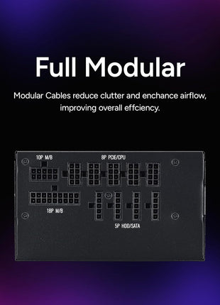 Cooler Master MWE Gold 750 V2 Power Supply, Fully Modular | Certification Cybenetics Gold & Noise Standard +, 80 PLUS Gold, 750W, Semi-Fanless Low Noise, Fully Modular