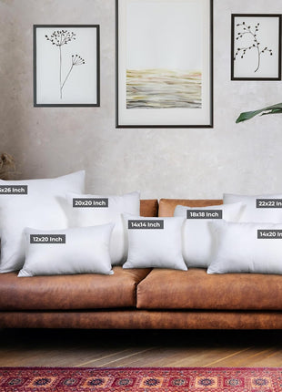 Utopia Bedding Throw Pillows, Decorative 18x18 Pillow Inserts, Set of 4 | Down alternative pillow insert with plush fluffy fill for beds sofas couches and chairs. Suitable for indoor outdoor use.