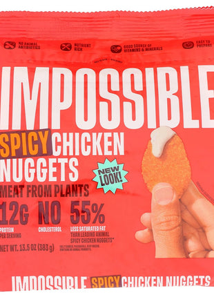 Impossible, Frozen Chicken Nuggets Spicy Plant Based, 13.5 Ounce