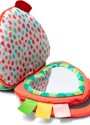 Melissa & Doug Peek-a-Boo Berry Take-Along Toy with Teether, Clip-On Stroller Toy for Baby Ages 12m+