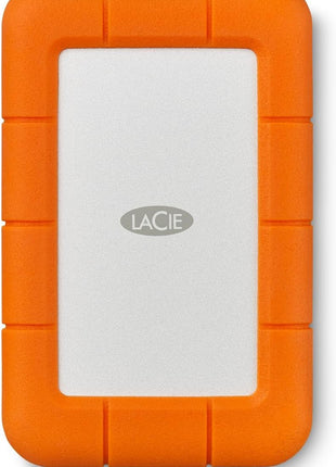 LaCie Rugged Mini, 1TB, 2.5", Portable External Hard Drive, for PC Mac iPad and iPhone, Data Rescue Service (LAC301558) | 1TB storage with USB 3.0 and password protection for travel, photography and backup
