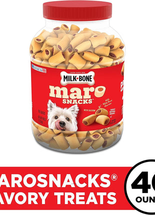 Milk-Bone MaroSnacks Small Dog Treats With Bone Marrow, 40 Ounce Container