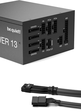 be quiet! Dark Power 13 1000W Quiet Performance Power Supply | 80 Plus Titanium Efficiency | ATX 3.1| PCIe 5 | Modular | BN661
