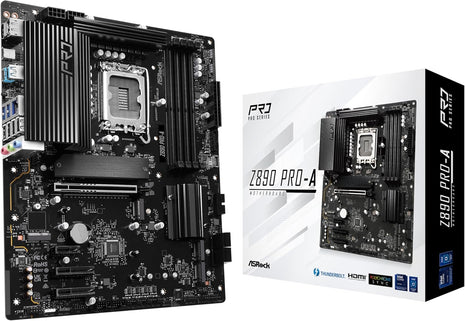 ASRock Z890 Pro-A Motherboard Intel Core Ultra LGA1851 RL-ILM DDR5 8666 MHz 256 GB ATX Motherboard PCIe 5.0