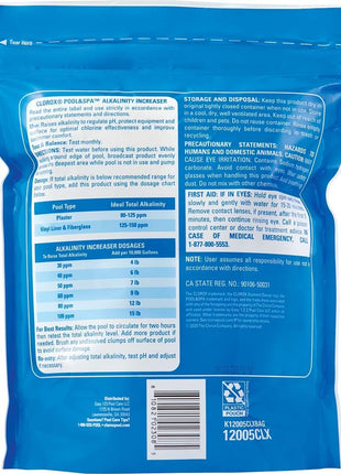 Clorox® Pool&SpaTM Swimming Pool Alkalinity Increaser, Keeps pH Balanced, 5LB (Pack of 1)