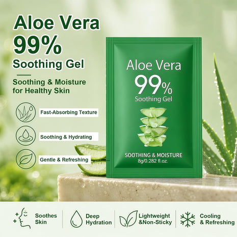 30PCS Aloe Vera Gel,Aloe Vera Soothing Gel,Natural Moisturizing Lotion for Soothing Skin Care,Long Lasting Moisturizing body Lotion,After Sun Skin Care Cream for Face and Skin