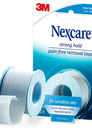Nexcare Strong Yet Pain Free Tape, Tears Easily, For Sensitive Skin, 1 Roll