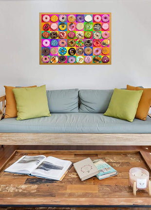 Jigsaw Puzzles 1000 Pieces for Adults, Families (Donuts) Pieces Fit Together Perfectly