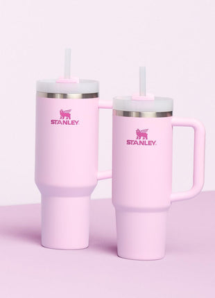 STANLEY Quencher H2.0 Tumbler with Handle and Straw 30 oz | Flowstate 3-Position Lid | Cup Holder Compatible for Travel | Insulated Stainless Steel Cup | BPA-Free | Cherry Blossom