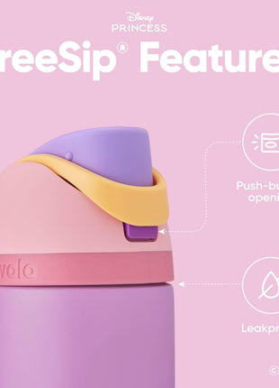 Owala Princess FreeSip Stainless Steel Water Bottle 24 oz Rapunzel