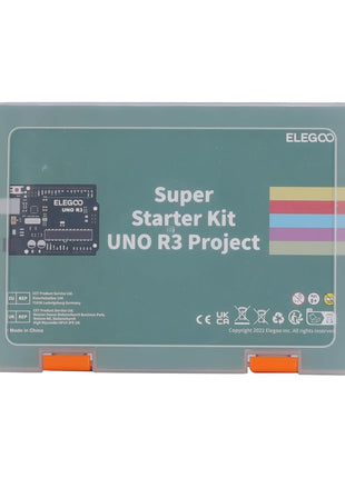 ELEGOO UNO R3 Project Super Starter Kit with PDF Tutorial for Beginners | Compatible with Arduino, 22+ Hands-on Projects, Upgraded Starter Kits with Power Supply, STEM, DIY Basic Circuit Building