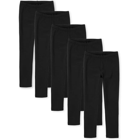 The Children's Place Girls Leggings,Black 5 Pack,M (7/8)