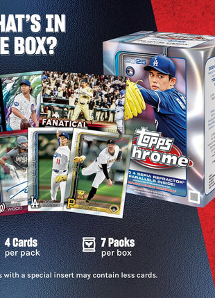2025 Topps Chrome Baseball - Factory Sealed - Value Box