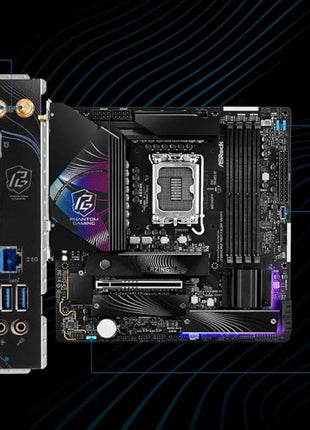 ASRock Z890M Riptide WiFi 6E Phantom Gaming Intel Core Ultra Z890 LGA1851 RL-ILM DDR5 9066 MHz 256 GB M.2 Micro ATX Motherboard