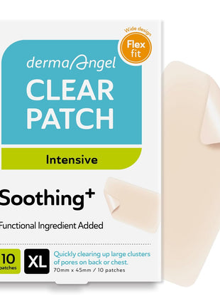 Large Pimple Patches for Face - Hydrocolloid Nose, Chin, and Forehead Acne Patches for Full Face Coverage - Big Acne Patches for Large Blemish - Day & Night Use (Intensive-XL/10 Dots)