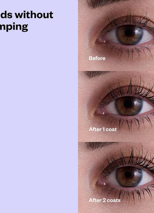 Kosas Soulgazer Lengthening + Lifting Peptide Mascara – Smudge-Proof, Clump-Free Mascara + Lash Serum 2-in-1 for Long, Defined Lashes – Curvilinear Molded Brush, Vegan, Sensitive-Eye Safe