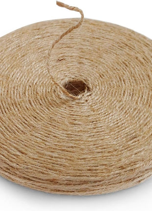 PerkHomy Garden Twine Strong Natural Jute 400 Feet Long Brown Twine for Gardening Tomato Climbing Plant Tie Floristry Crafts Gift Wrapping Packing Decor (Brown 2mm * 400feet)