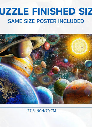 Jigsaw Puzzles 1000 Pieces for Adults(Ages 14+, Families (Space Traveler, Solar System) Pieces Fit Together Perfectly