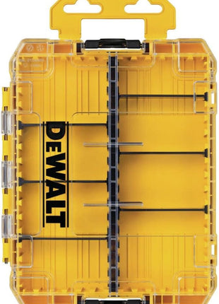 DEWALT Tool Box, Medium 8-Compartments Small Parts Organizer, Portable Tough Case Screw Organizer Toolbox with Customazible Dividers (DWAN2190)