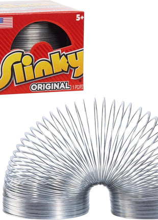 The Original Slinky Walking Spring Toy, 2.75-inch Diameter Metal Slinky, Fidget Toys