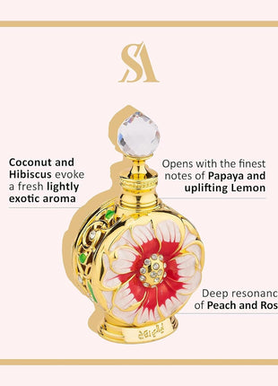 Swiss Arabian Layali Rouge - Luxury Products From Dubai - Long Lasting Personal Perfume Oil Fragrance - A Seductive Signature Aroma - 0.5 Oz