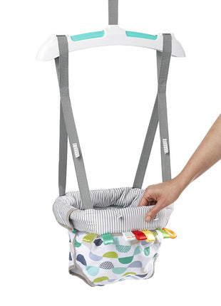 Bright Starts Playful Parade Door Jumper for Baby with Adjustable Strap, 6 Months and Up, Max Weight 26 lbs