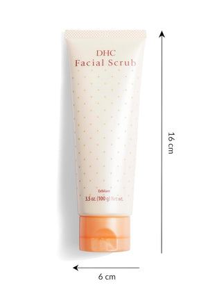 DHC Facial Scrub, Gentle Apricot Facial Exfoliator, Microbead-Free, 3.5 oz | Creamy Exfoliating Scrub with Finely Milled Apricot Gently Removes Dead Skin Cells, Brightens and Smoothes Uneven Texture
