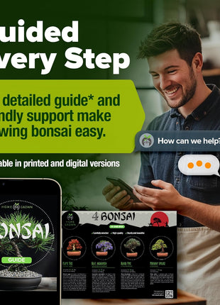 Bonsai Tree Kit Gifts for Men & Women - Grow 4 Bonsai Trees - Unique Gardening Crafts for Adults, DIY Hobbies for Plant Lovers & Gardeners - Unusual Christmas Gift Ideas for Mom & Dad