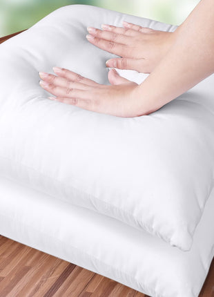 Utopia Bedding 18x18 Pillow Inserts, White Throw Pillows for Couch, 2 Pack | Indoor cushion inserts for bed, sofa & couch, Supportive & fluffy decorative pillows for everyday comfort, Set of 2, White
