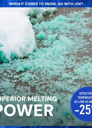 Snow Joe Crystal Blue Snow & Ice Melter, Heat-Generating Crystals, 50 Lb Bag - Fast-Acting Commercial Deicer and Remover for Concrete, Driveway, Sidewalk, and Outdoor Spaces