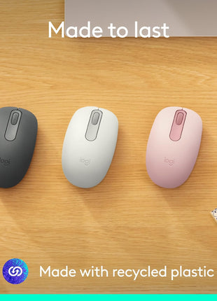 Logitech M196 Compact Ambidextrous Bluetooth Wireless Mouse - Graphite | Bluetooth connectivity, no USB receiver, quiet clicks, 3 non-customizable buttons, 12-month battery life, PC Mac compatible