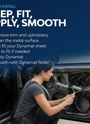 Dynamat Xtreme Sound Deadening Car Insulation Bulk Pack 10455 ??Noise Dampening for Floor, Doors, Panels, Hood or Trunk ??Easy Self Adhesive Install ??Made in USA ??9 Sheets 18 inchx32 inch, 36 sq ft total
