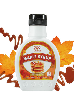 ChocZero Maple Syrup, Sugar Free, Low Carb, Sugar Alcohol Free, Gluten Free, No Preservatives, Non-GMO Dessert and Breakfast Topping Syrup, 10.5oz (Pack of 1)
