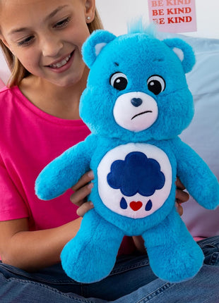 Care Bears 14" Grumpy Bear - Blue Plushie for Ages 4+ – Perfect Stuffed Animal Holiday, Birthday Gift, Super Soft and Cuddly – Good For Girls and Boys, Employees, Collectors