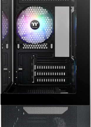 Thermaltake View 170 TG ARGB Black Micro-ATX Case; 3x120mm ARGB Fans Included; Supports Up to 280mm Radiator; Front & Side Dual Tempered Glass Panel; CA-1Z4-00M1WN-00; 3 Year Warranty
