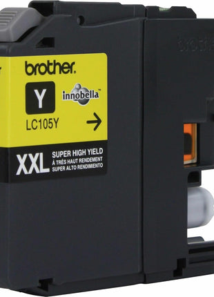 Brother Genuine LC105Y Super High Yield XXL Yellow -Ink -Cartridges