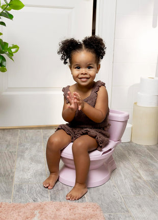 Ingenuity My Size Potty Pro in Pink, Infant Potty Training Toilet, Lifelike Flushing Sound, for Ages 18 Months, Up to 50 Pounds