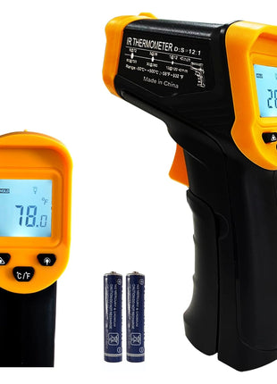 Digital Infrared Thermometer gun for cooking,BBQ,Pizza oven,Ir Thermometer with Backlight,-58°F~932°F(-50°C~500°C) Handheld Non Contact Heat Laser Temperature Gun (Not for Human)