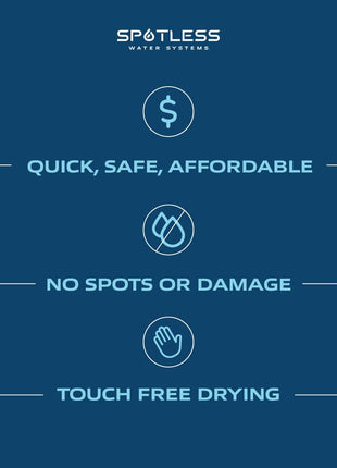 Spotless Water Systems - DIC-20, Simple Window, Solar Panel, RV & Car Wash System, Works for All Vehicles, Motorcycles, Bikes, Boats, Planes, Yachts, Towel Drying Eliminated