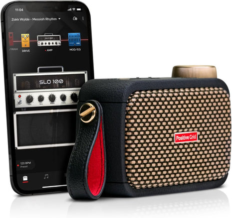 Positive Grid Spark GO 5W Ultra Portable Smart Guitar Amp, Headphone Amp & Bluetooth Speaker with Smart App for Electric Guitar, Acoustic or Bass